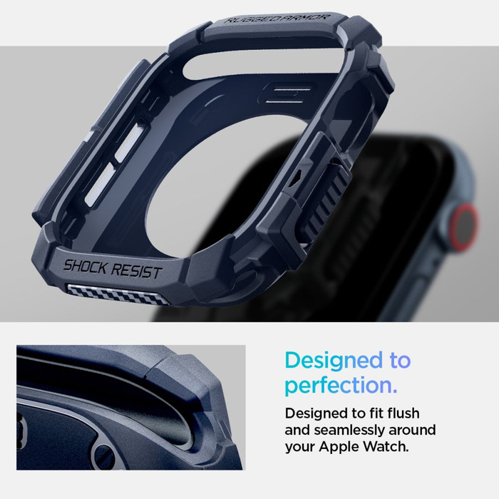 Funda Spigen Rugged Armor Apple Watch 10 (46 MM) AZUL MARINO