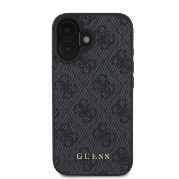 Etui Guess iPhone 16 czarny/black HC PU 4G Classic