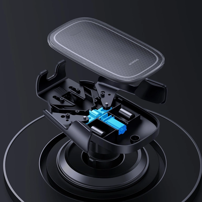 Wireless Charging Car Mount Baseus MilkyWay Pro 15W (black)