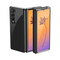 Custodia placcatura per Samsung Galaxy Z Fold 4 cover con cornice metallica nera