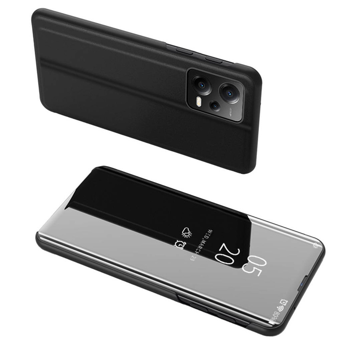 Clear View Case pro Xiaomi Redmi Note 12 Pro / Poco X5 Pro 5G flipový kryt černý