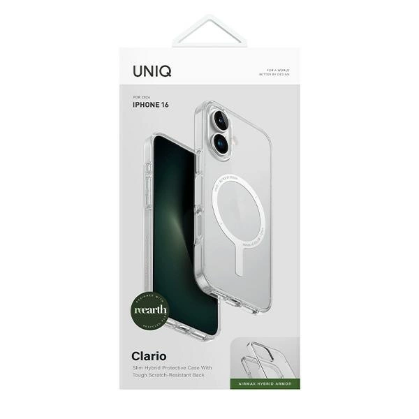 Etui UNIQ Clario iPhone 16 6.1" Magclick Charging przeźroczysty/lucent clear