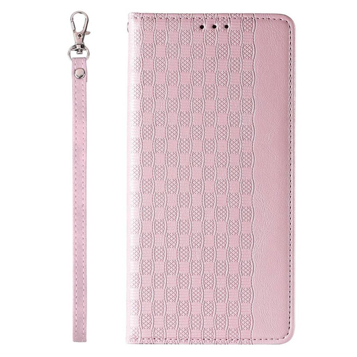 Magnet Strap Case Case pro iPhone 12 Pro Max Pouch Wallet + Mini Lanyard Pendant Pink