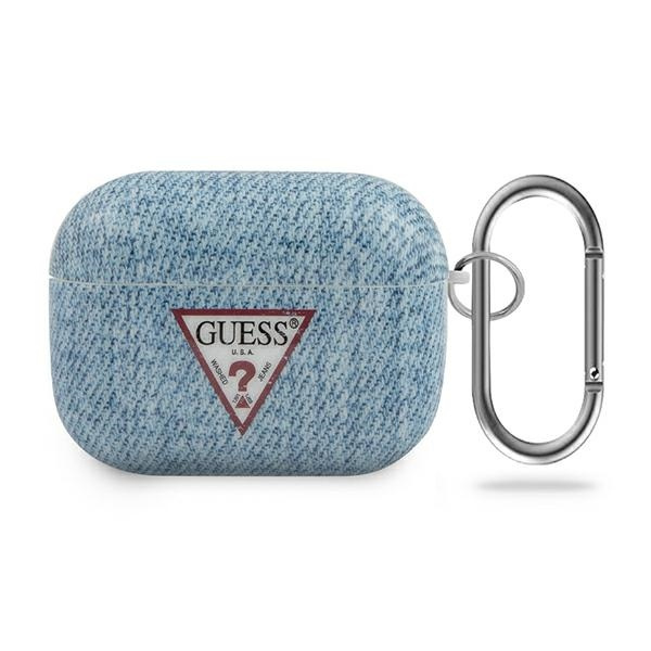 GUESS Apple AirPods Pro Abdeckung Jeans Kollektion GUACAPTPUJULLB Blau Hülle