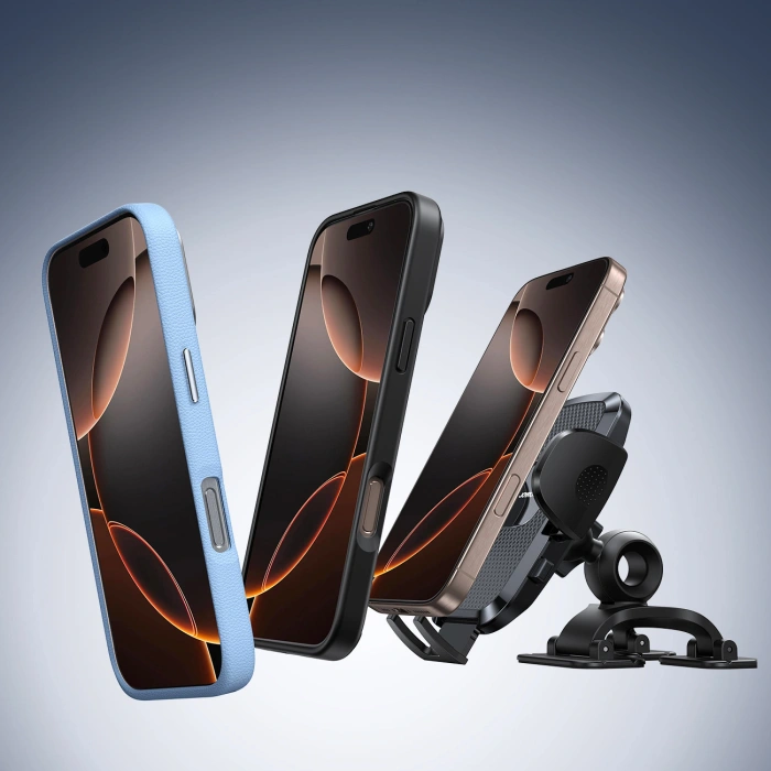 Uchwyt samochodowy Joyroom JR-ZS259 zaciskowy, z trzema regulowanymi nóżkami - czarny