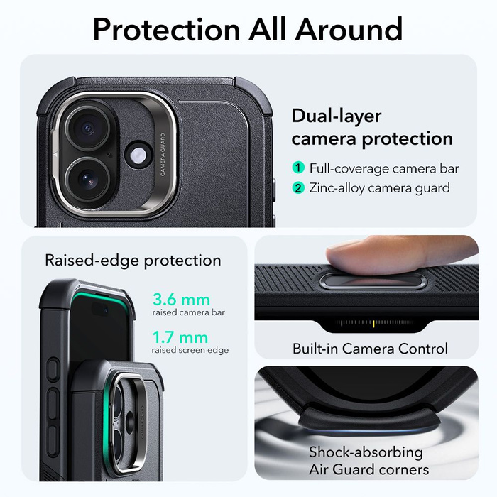 ESR CYBER KICKSTAND MagSafe IPhone 17 BLACK