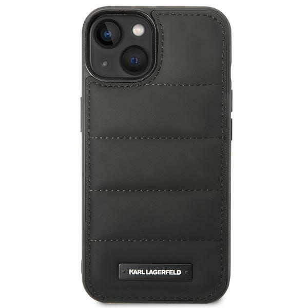 Case Karl Lagerfeld KLHCP14MPSQAK iPhone 14 Plus 6.7" hardcase black/black Puffy Elongated Logo