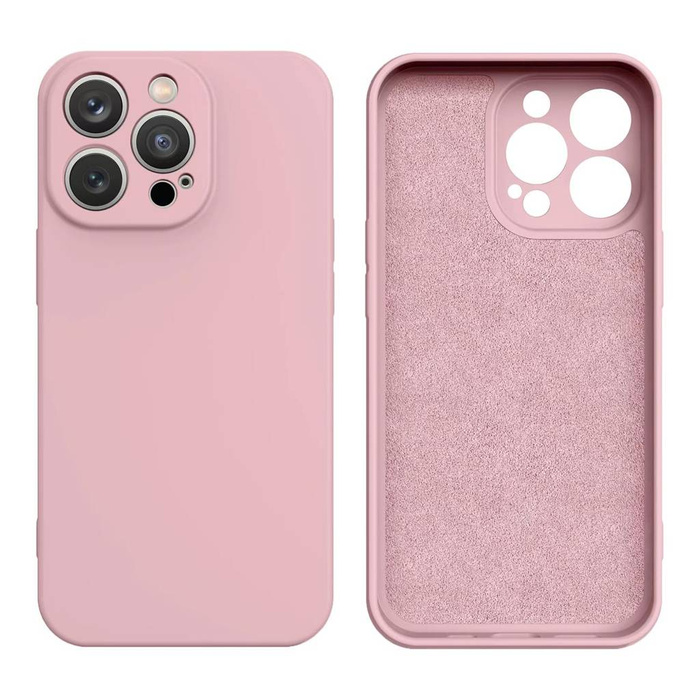 Funda de silicona para iPhone 14 Plus funda de silicona rosa