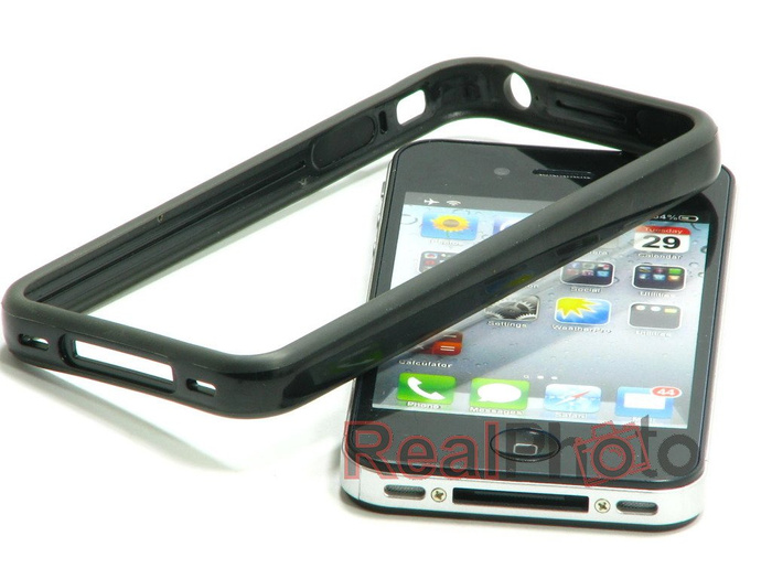 Lökhárító burkolat Telefontok iPhone 4 Fekete Orbyx Telefontok