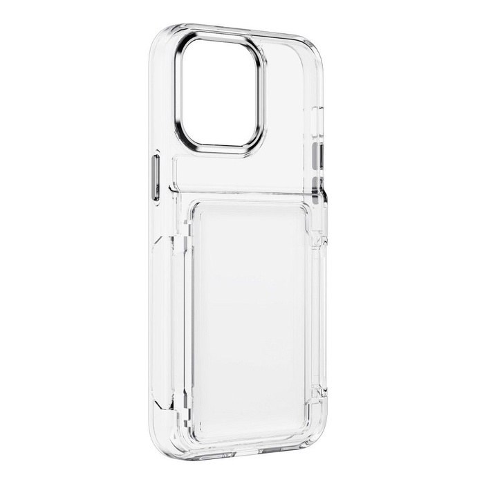 FORCELL F-PROTECT Crystal Pocket futerał do IPHONE 15 Pro transparentny