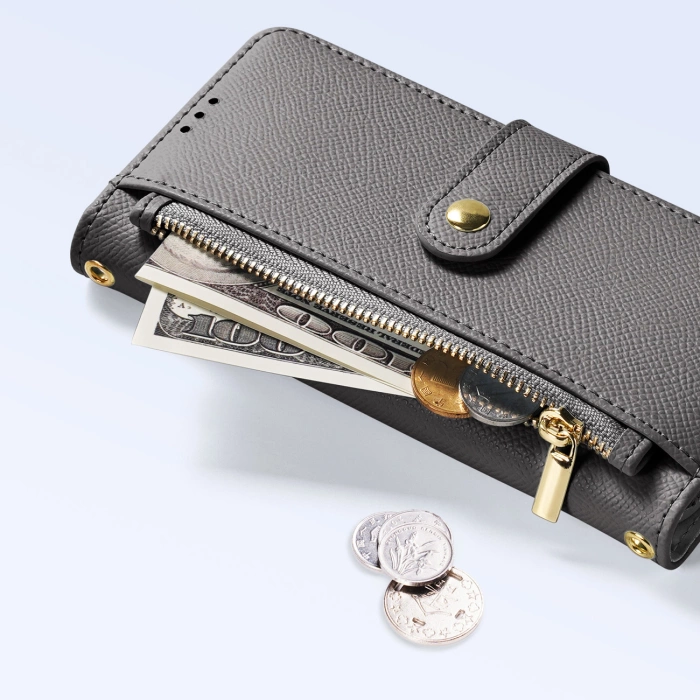 Dux Ducis Lawa Leather Case for iPhone 15 Pro - Gray