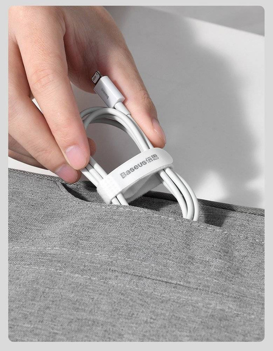 Baseus Superior Câble  USB - Lightning 2.4A 2 m Blanc (CALYS-C02)