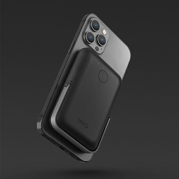 Uniq Powerbank Hoveo 5000mAh USB-C 20W PD Ricarica rapida Wireless Magnetico grigio/grigio antracite