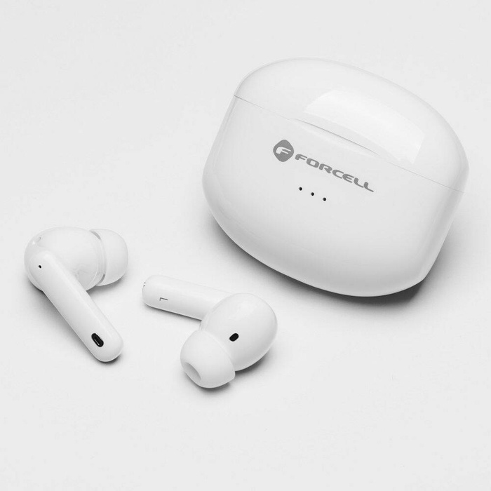 Słuchawki bezprzewodowe douszne Forcell F-Audio TWS Clear Sound białe