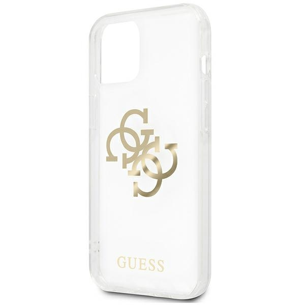Pouzdro GUESS Apple iPhone 13 Mini 4G Gold Charms Collection Clear Hardcase