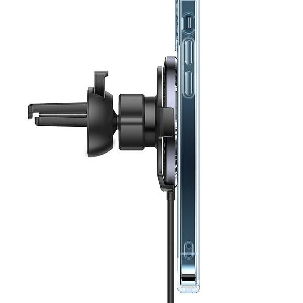 Holder Induction USAMS For Ventilation Grille 15W 2in1 Magnetic Black