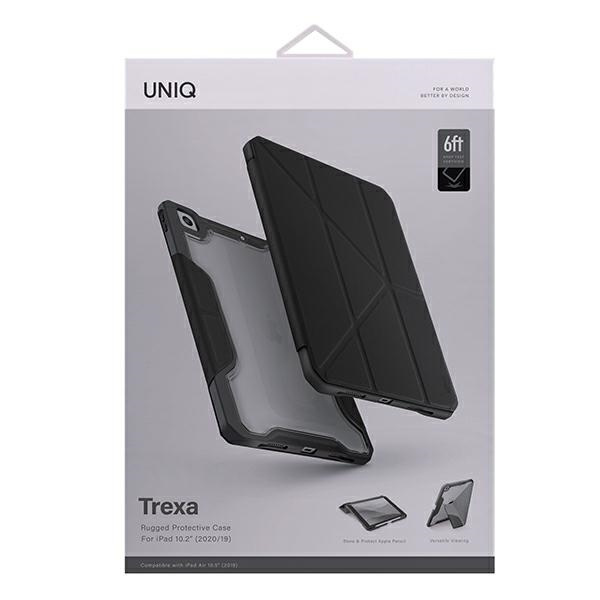 Custodia Uniq per Trexa iPad 10.2" 2021/2020/2019 Antimicrobica nera / nera