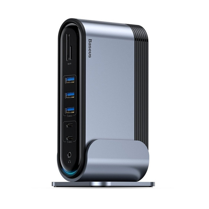 BASEUS Working Station HUB USB-C 16in1 Docking Station Gris