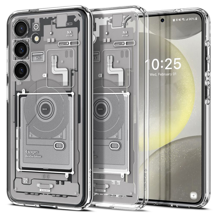 Coque Spigen Ultra Hybrid Galaxy S24 Zero One Blanc Case