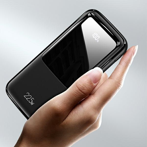 USAMS Powerbank PB58 10000mAh 22.5W QC3.0+PD Fast Charge black/black 10KCD16101 (US-CD161)