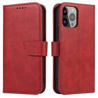 Coque Magnet Case pour Samsung Galaxy S23 avec support portefeuille à rabat rouge