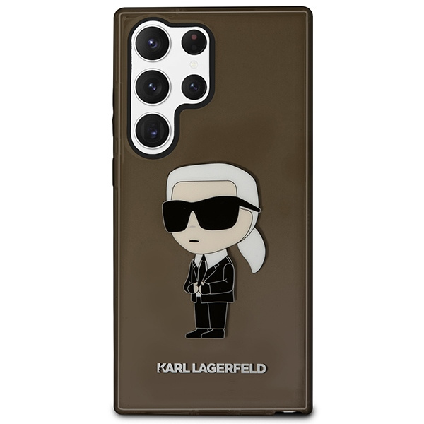 Coque Karl Lagerfeld Klhcs23lhniktck S23 Ultra S918 Black/Black Hardcase Ikonik Karl Lagerfeld Case