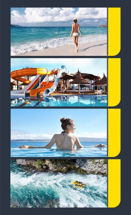 Baseus universelle wasserdichte Handyhülle (max. 7,2'') für Schwimmbad IPX8 weiß (ACFSD-D02)