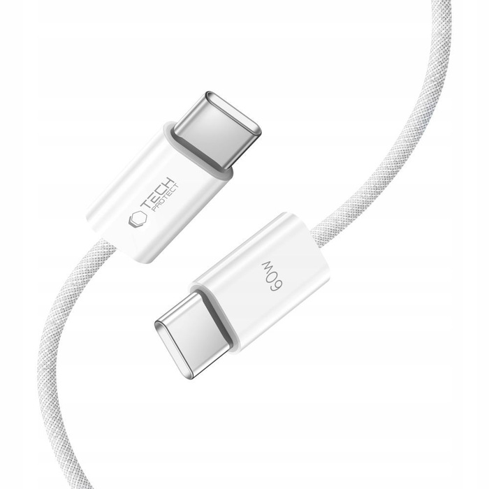 CABLE TECH-PROTECT ULTRABOOST CLASSIC TIPO-C PD60W/3A 100CM BLANCO