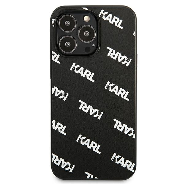 Case KARL LAGERFELD Apple iPhone 13 13 Pro Allover Black Hardcase