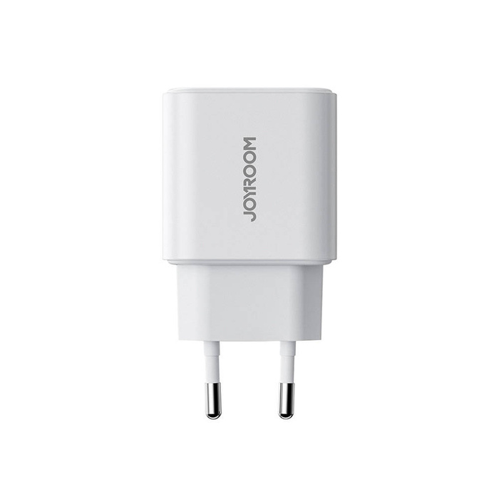 Chargeur Mural Double Port Rapide Joyroom JR-TCF05 20W USB-C / USB-A - Blanc + USB-C - Lightning 1m