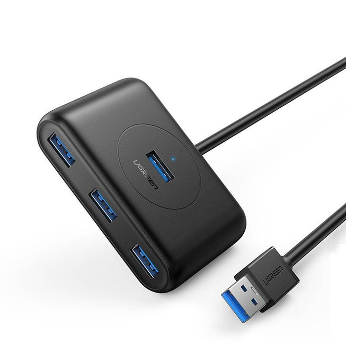 Ugreen HUB rozbočovač 4x USB 3.2 Gen 1 (1 m kabel) černý (CR113 20291)