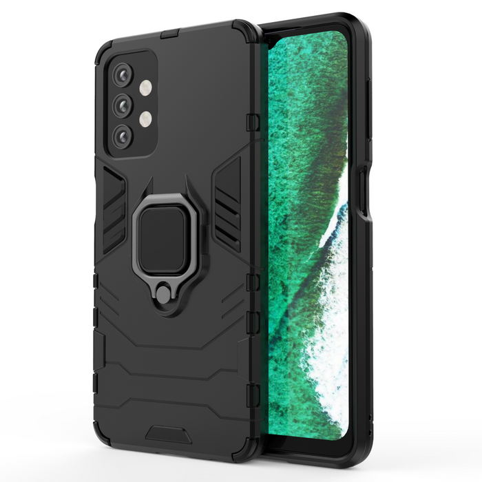 Ring Armor robuste Kickstand TPU/PC Panzer Handyhülle Hard Case für Samsung Galaxy A32 5G schwarz