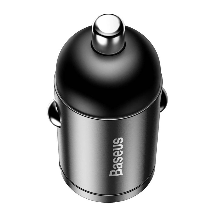 Baseus Tiny Star mini intelligens autós töltő USB 30W Quick Charge 3.0 szürke (VCHX-A0G)