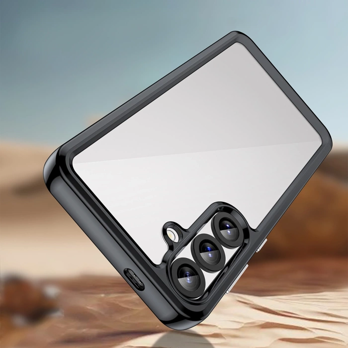 Outer Space Case Silikonhülle mit Gelrahmen für Samsung Galaxy S25+ – Schwarz