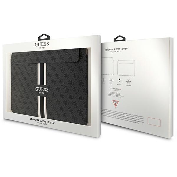 Guess Sleeve GUCS14P4RPSK 14" black/ black 4G Printed Stripes