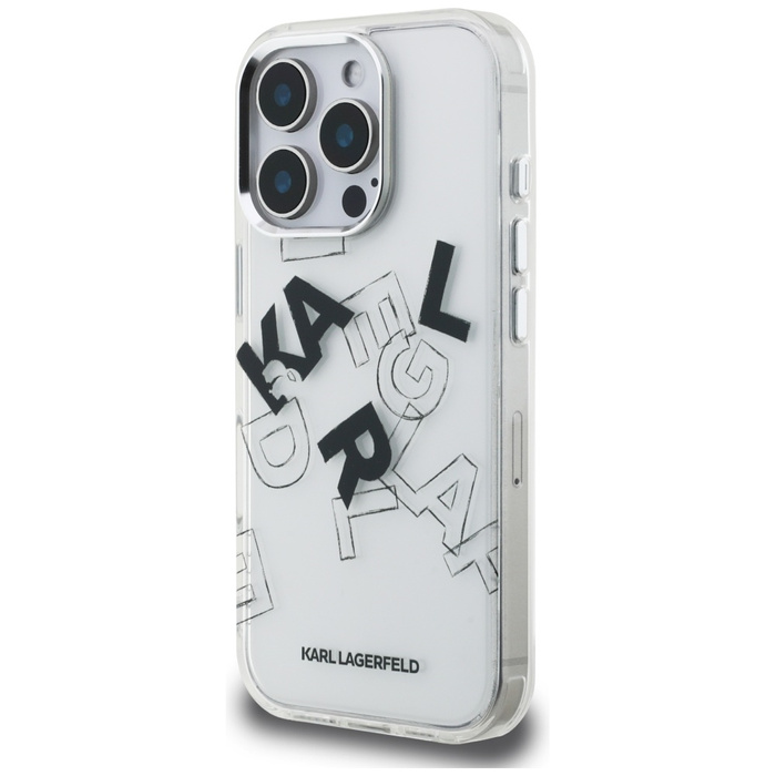 Etui Karl Lagerfeld IML Sketched Graphic do iPhone 16 Pro Max przezroczysty