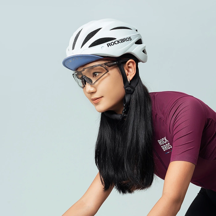 Rockbros Radmütze mit Helmvisier - Rot