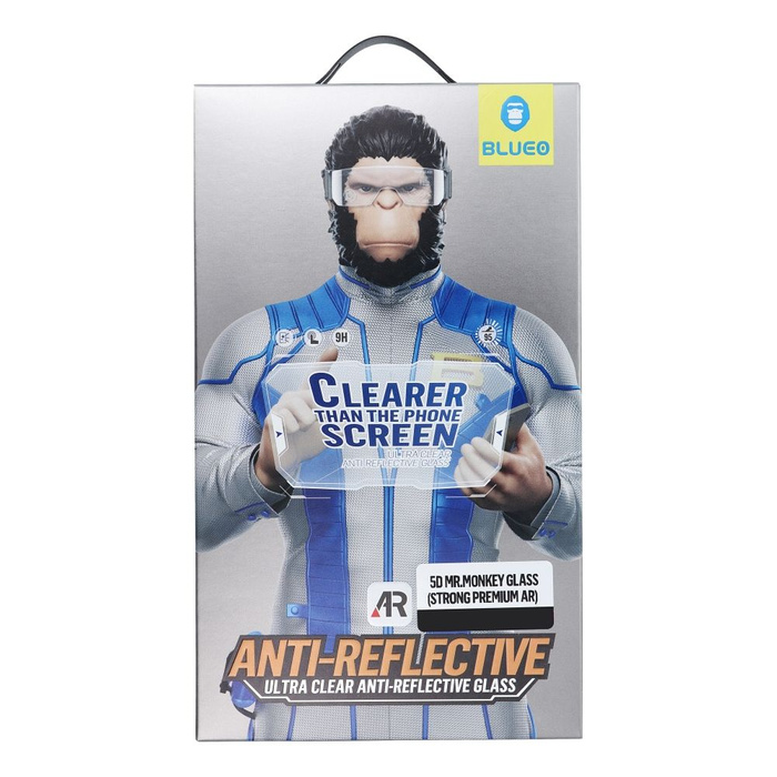 Szkło Hartowane 5D Mr. Monkey Glass - Apple iPhone 17 Pro czarny (Strong Premium AR)