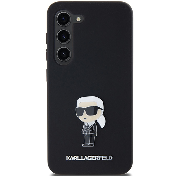 Etui Karl Lagerfeld KLHCS24SSMHKNPK S24 S921 czarny/black Silicone Ikonik Metal Pin