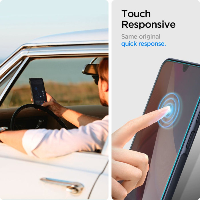 Vidrio Templado Spigen GLAS.TR SLIM 2-PACK GALAXY A16 4G / 5G TRANSPARENTE