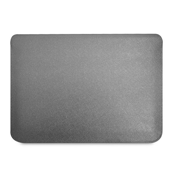 Coque GUESS Laptop 13 14 Sleeve Saffiano Triangle Logo Silver Case