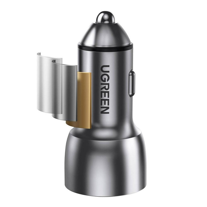 Ugreen fast car charger 2x USB Typ C Quick Charge 4.0 PD 36 W FCP AFC 3 A gray (CD213 70594)