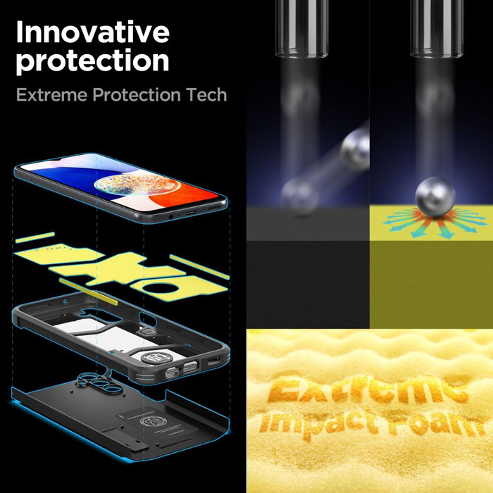 Coque Spigen Tough Armor Galaxy A14 5G Noir Case