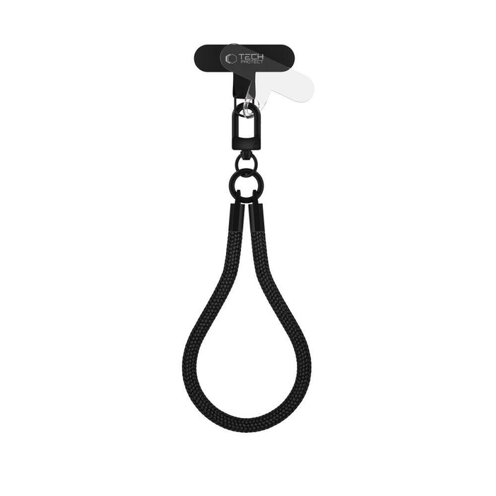 TECH-PROTECT C3S ROPE WRIST STRAP BLACK/BLACK