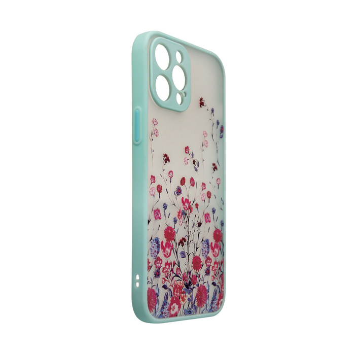 Design Case para iPhone 13 Pro Max flor azul