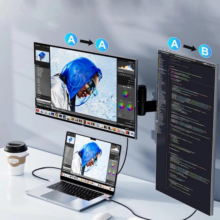 Kabel Wozinsky WCCH-01 USB-C - HDMI 4K 60Hz 1,8m - czarny