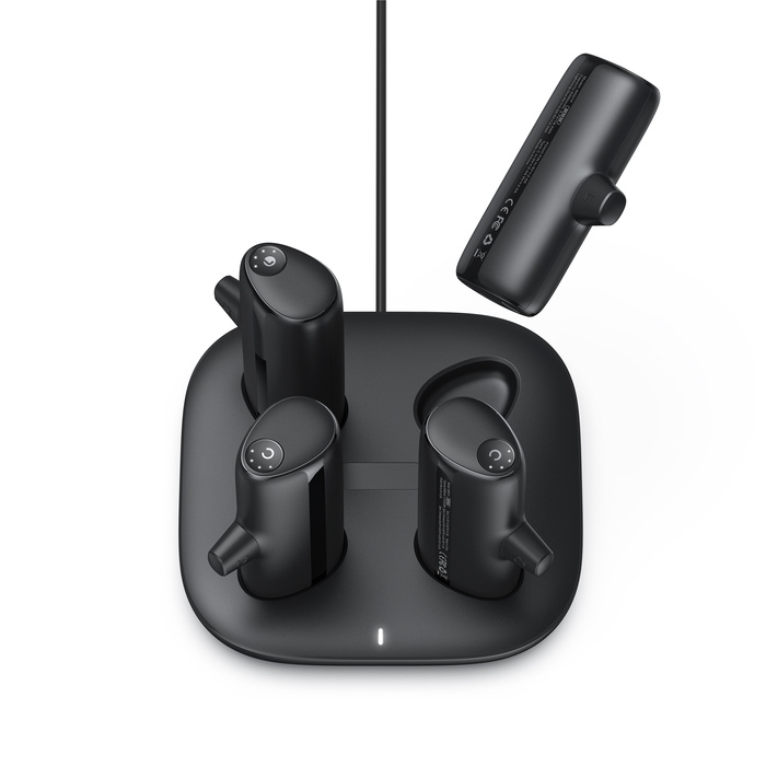 Powerbank Veger Pogo (W007CK) zestaw 4 x 5000 mAh czarny