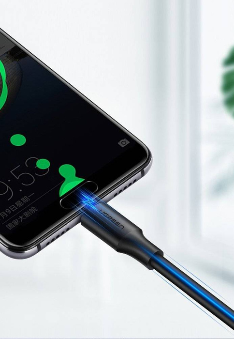 Ugreen Kabel USB - USB Type C 480 Mbps 3 A 1,5 m Kabel schwarz (US287 60117)