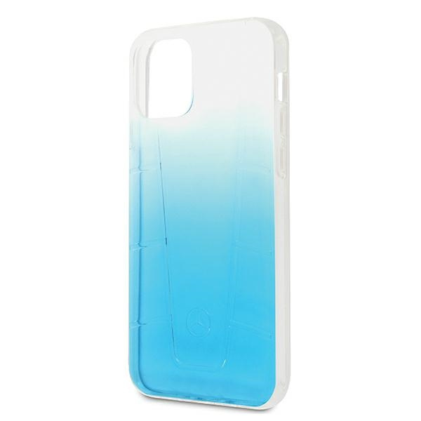 Puzdro Mercedes Apple iPhone 12 12 Pro Transparent Line Blue Case