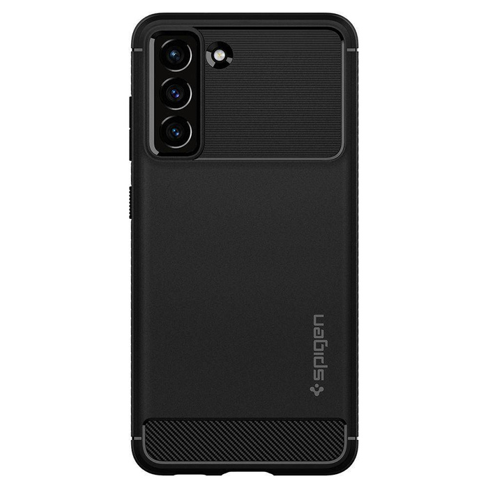 Spigen Galaxy S21 Fe Rugged Armor MATTE Negro Case + Vidrio 3mk Cristal Flexible Lite